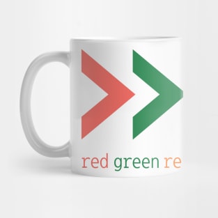 Red Green Refactor - Arrows Mug